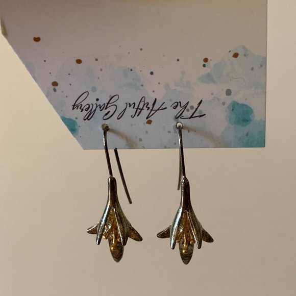 Handmade 925 Sterling Silver Earrings Flowers by 'The Artful Gallery' - Picture 12 of 12